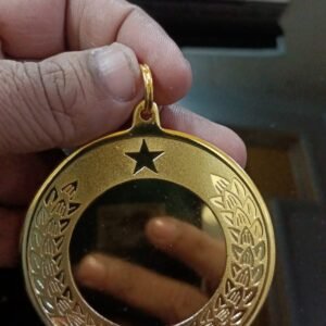 Premium Gold Medal with Mirror Center – Custom Award Medal